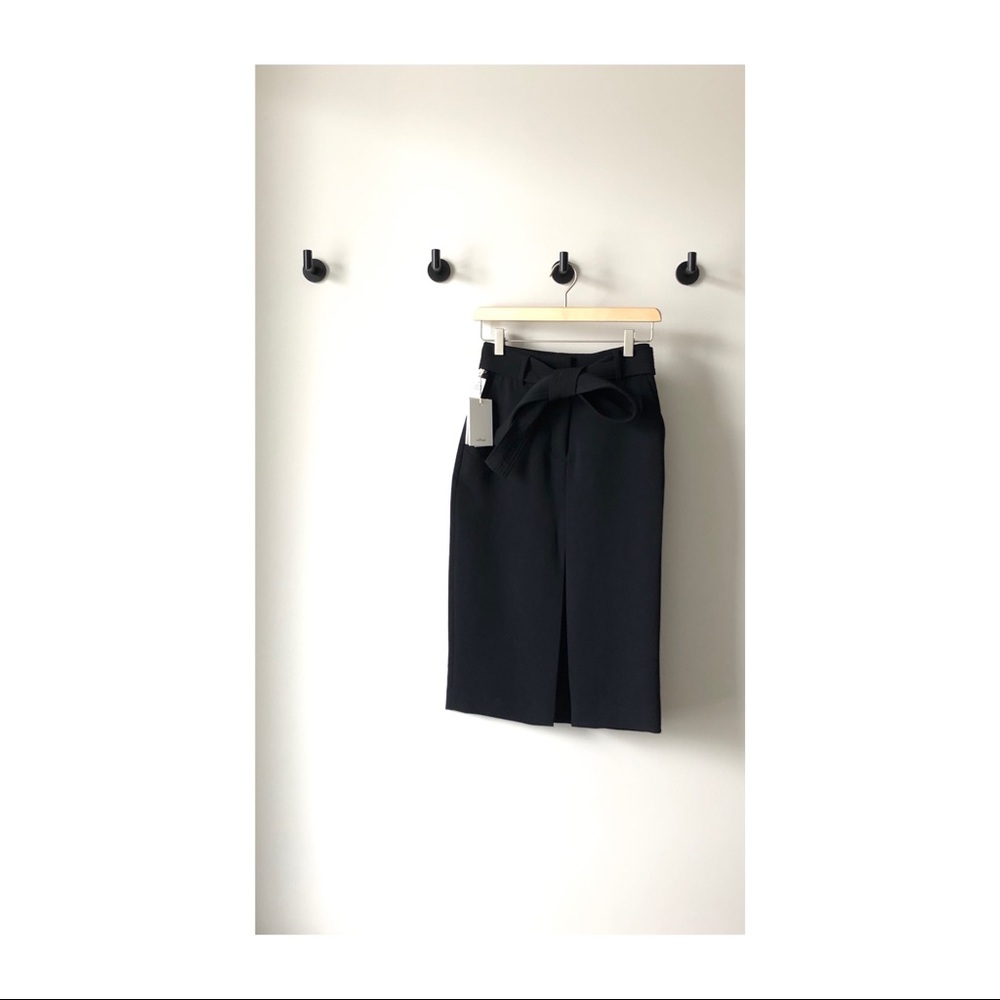 Wilfred Black Jallade Tie Front Skirt